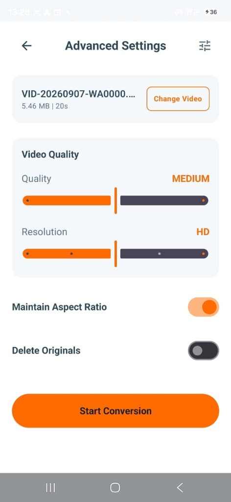 VidoLab Advanced Compression Settings